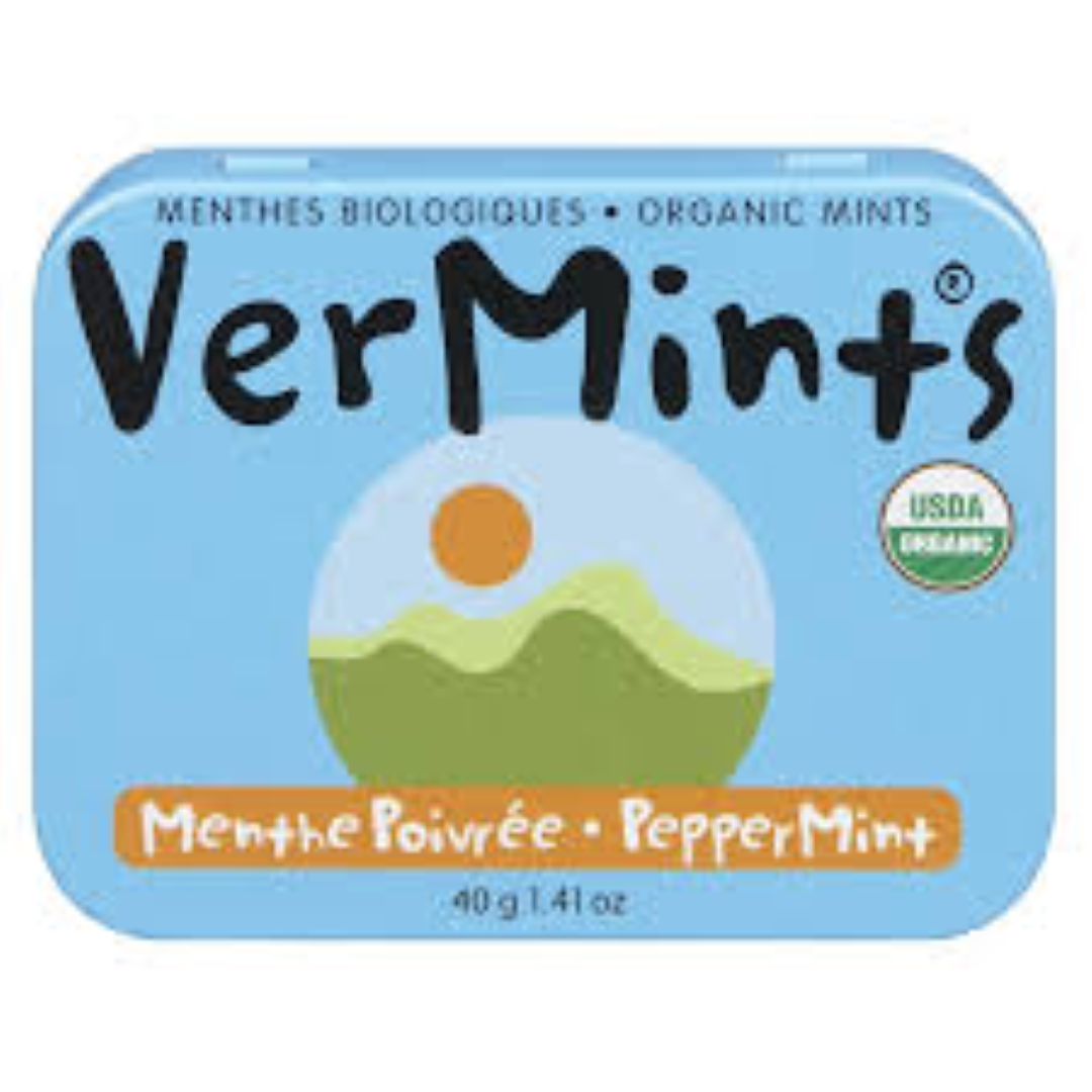 VERMINTS ORGANIC PEPPERMINT 40G